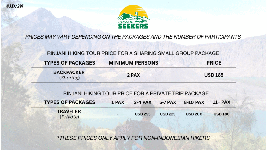 3 days 2 nights by Rinjani Seekers