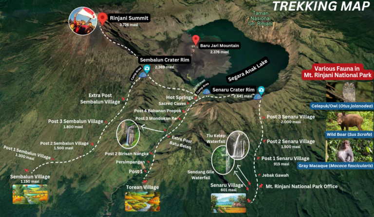Rinjani Seekers Trekking Maps